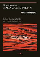 Mostra personale di maria grazia emiliani sguardi nel deserto